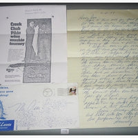 Vintage Creek Chub Bait Company Ad Proof With Harry Heinzerling Letter