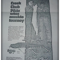 Creek Chub Bait Company Ad Proof With Harry Heinzerling Letter