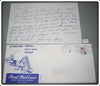 Vintage Creek Chub Bait Company Signed Letter From Harry Heinzerling 