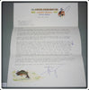 Vintage Creek Chub Bait Company Signed Letter From Harry Heinzerling 