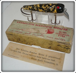 Vermilion Meadow Mouse With Luminous Eyes In Box
