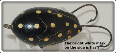 Black With White Spots Old Chunk Bait