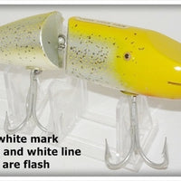 Vintage CCBC Creek Chub Yellow Flash Jointed Striper Pikie Lure 6837