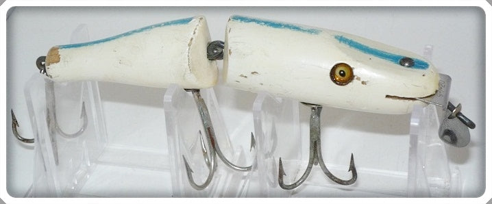 Vintage Creek Chub White Blue Stripe Jointed Pikie Lure 2600 Special