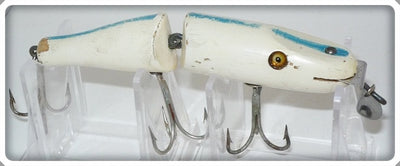 Vintage Creek Chub White Blue Stripe Jointed Pikie Lure 2600 Special