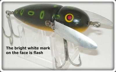 Vintage Heddon Bullfrog Musky Crazy Crawler Lure 2150 BF