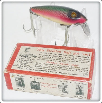 Vintage Heddon Dace 110 River Runt Lure In Correct Box 119N