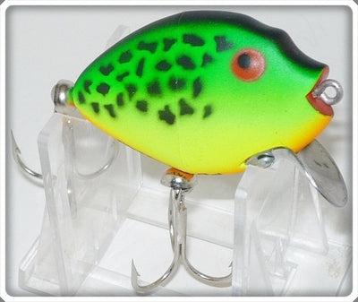 Vintage Heddon Fluorescent Green Crawdad Punkinseed Lure X9630GRA