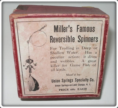 Union Springs Specialty Co Miller's Famous Reversible Spinners Box