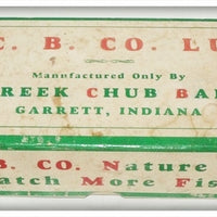 Vintage C.C.B. CO Creek Chub Mullet Tarpon Pikie Lure Box 4007