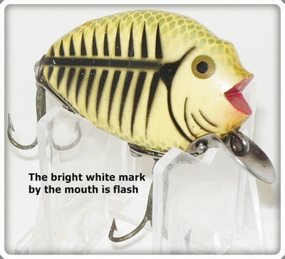 Vintage Heddon Dowagiac Silver Shore Punkinseed Lure 730 XRS