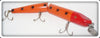 Vintage Creek Chub Red Orange Spotted Giant Jointed Pikie Lure 830