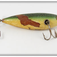 Vintage Heddon Green Crackleback Musky Muskellunge Minnow 700