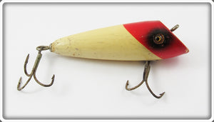 Vintage Gephart Mfg Co Red & White Long Surface Lure