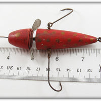 Charles Bennington Red & Gold Spotted Rotary Head