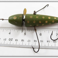 Charles Bennington Green & Gold Spotted Rotary Head