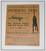 Gee Wiz Bait Co Swimming Floating Frog On Dealer Card