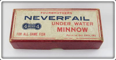 Pflueger FourBrothers Neverfail All White Under Water Minnow Box 3180