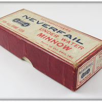 Pflueger FourBrothers Neverfail All White Under Water Minnow Box 3180