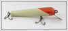 Vintage Unknown Mom & Pop Red Head White Lure
