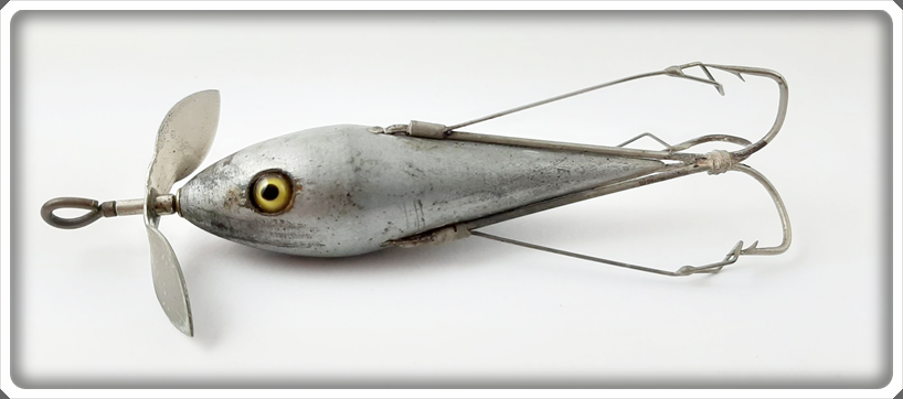 antique weedless fishing lures Antique Vintage The Bing's Silver Nemahbin Weedless Minnow Lure