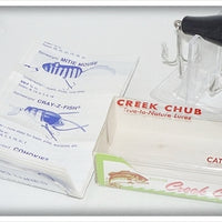 Creek Chub Solid Black Midget Plunker In Box