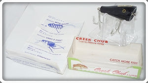Creek Chub Solid Black Midget Plunker In Box