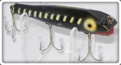 Vintage Creek Chub Black With White Stripes Darter Lure 2000 Special