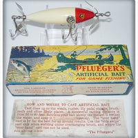 Pflueger Red Head White Neverfail Three Hook Minnow Lure In Box 3196
