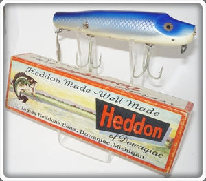 Vintage Heddon Blue Herring Flaptail Lure In Box 7040 BH
