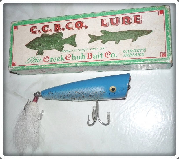 Vintage Creek Chub Blue Flash Snook Plunker Lure In Box 7134 