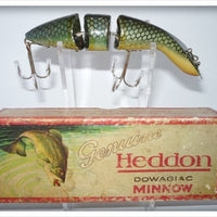 Vintage Heddon Blue Scale Gamefisher Lure In Box 5509 X