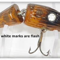 Vintage Paw Paw Bonehead Jointed Swamp Minnow Lure 12-B