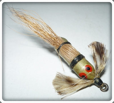 Vintage Heddon Gray Fly Rod Bug A Bee Lure S4-G