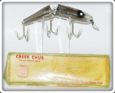 Vintage Creek Chub Chrome Jointed Pikie Lure 2640 Special