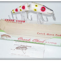 Vintage Creek Chub Strawberry Spotted Jointed Pikie Lure 2643