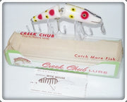 Vintage Creek Chub Strawberry Spotted Jointed Pikie Lure 2643