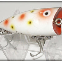Vintage Heddon Strawberry Spotted Chugger Jr Lure 9520 S 