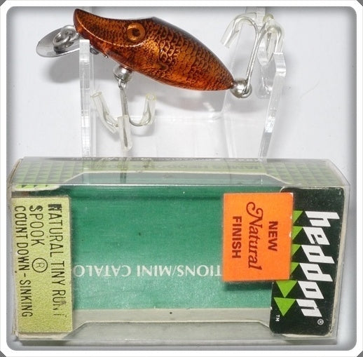 Heddon Natural Sucker Finish Tiny Runt 340 SUC Lure In Box
