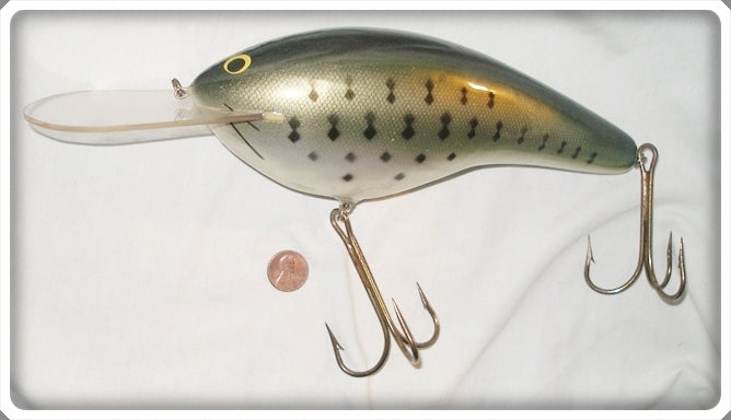 Vintage Bagley Little Bass On White Huge 11" DB9 Display Lure