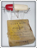 Vintage Ans B Decker Red & White Bass Bait Rotary Head Lure