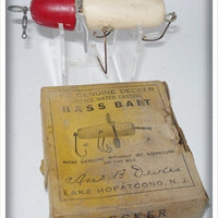 Vintage Ans B Decker Red & White Bass Bait Rotary Head Lure