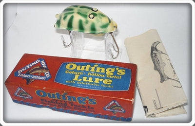 Vintage Outing Mfg Co Outing's Green & White Du Getum In Box 