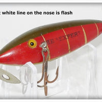 Antique F.C. Woods & Co Manufacturers Red The Expert Minnow Lure