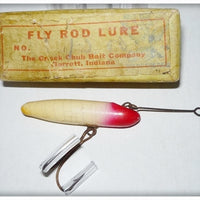 Vintage Creek Chub Red & White Fly Rod Pikie Lure 1302 In Box