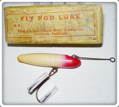 Vintage Creek Chub Red & White Fly Rod Pikie Lure 1302 In Box