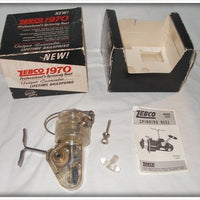 Vintage Zebco Transparent 1970 Professional Spinning Reel In Box