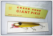 Vintage Creek Chub Gold Scale Giant Straight Pikie Lure 6006 Special