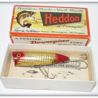 Heddon Gold Foil With Red Head & Tail Chugger Spook Lure 