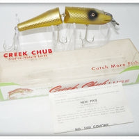 Vintage Creek Chub Gold Scale Jointed Pikie Lure 2606 In Box 